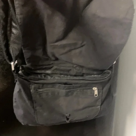 Disney Alice in wonderland that way Black Crossbody Bag with Colorful Graphics - Picture 6 of 7